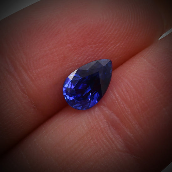 1.58 Carat Blue SRI LANKAN Pear Sapphire
