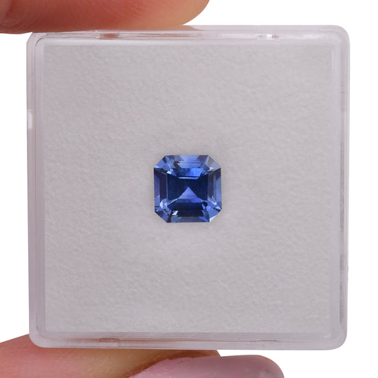 1.23 Carat Blue SRI LANKAN Sq. Emerald Sapphire