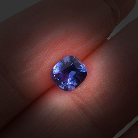 1.03 Carat Blue SRI LANKAN Cushion Sapphire
