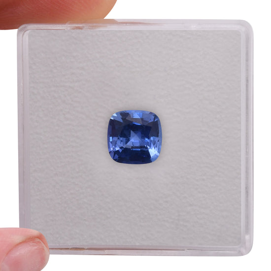 1.51 Carat Blue SRI LANKAN Cushion Sapphire