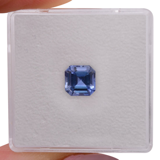 1.44 Carat Blue SRI LANKAN Sq. Emerald Sapphire