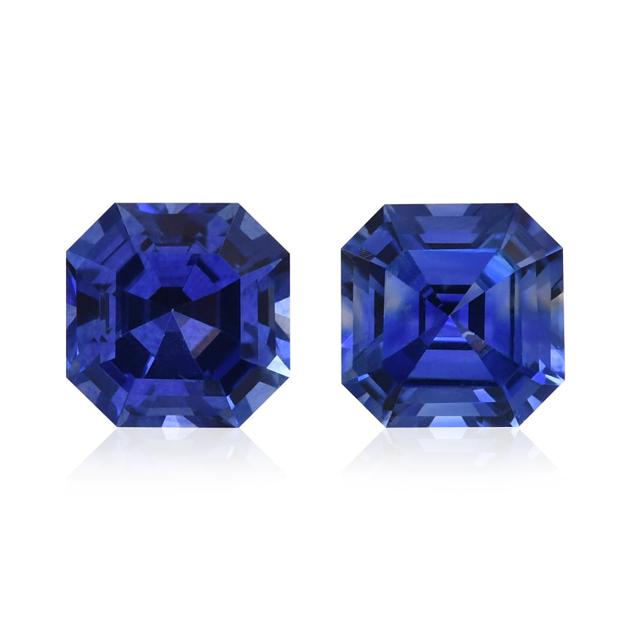 1.56 Carat Blue SRI LANKAN Sq. Emerald Sapphire