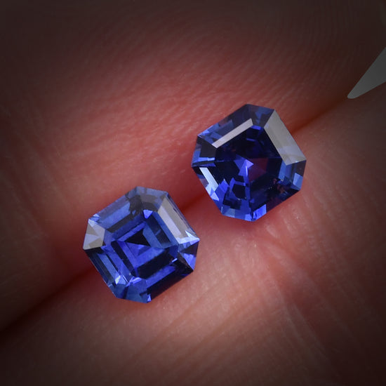 1.46 Carat Blue SRI LANKAN Sq. Emerald Sapphire