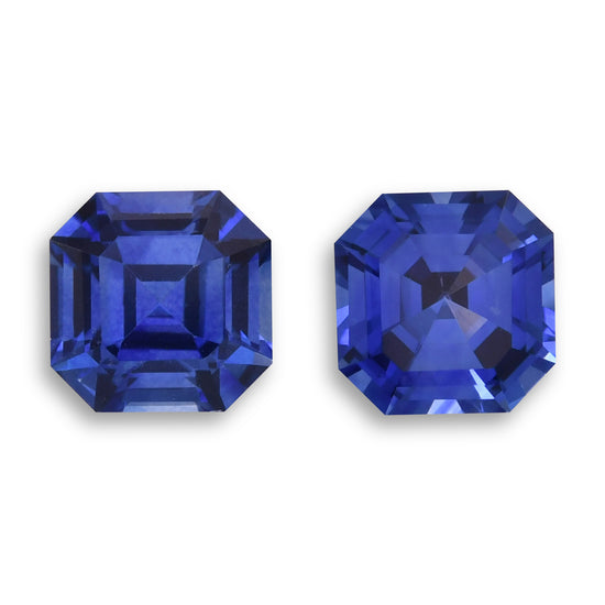 1.46 Carat Blue SRI LANKAN Sq. Emerald Sapphire