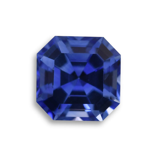 0.82 Carat Blue SRI LANKAN Sq. Emerald Sapphire