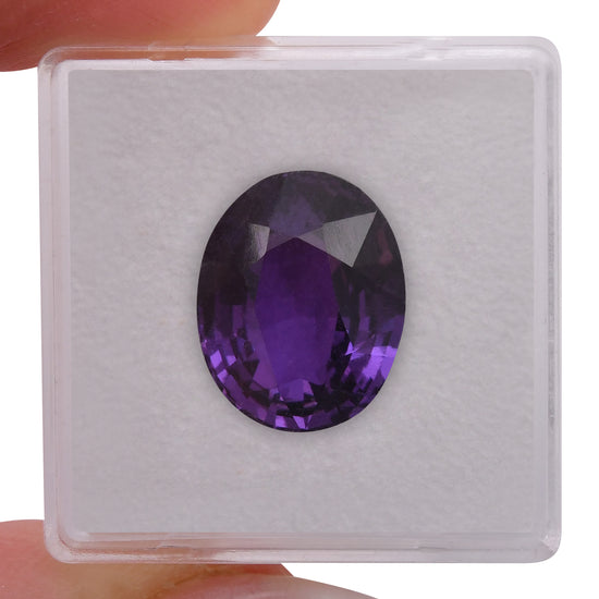 10.15 Carat Purple MADAGASCAR Oval Sapphire CD