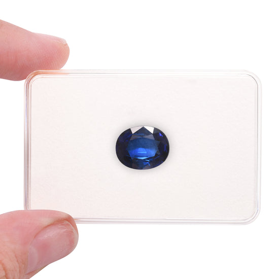 6.58 Carat Blue SRI LANKAN Oval Sapphire GRS