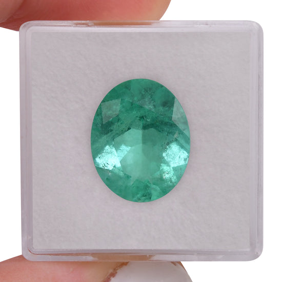 5.76 Carat Green COLOMBIAN Oval Muzo Emerald MUZO