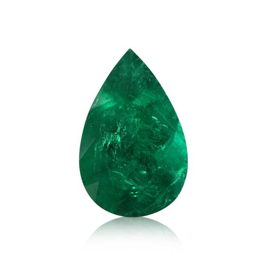 Smeraldo Muzo a goccia colombiano verde da 2,75 carati CD