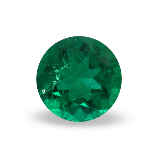 1.26 Carat Green COLOMBIAN Round Muzo Emerald CD