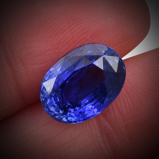 6.58 Carat Blue SRI LANKAN Oval Sapphire AGL