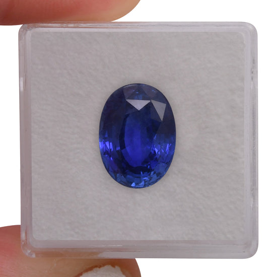 6.58 Carat Blue SRI LANKAN Oval Sapphire AGL