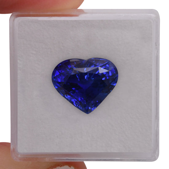 8.11 Carat Blue SRI LANKAN Heart Sapphire AGL