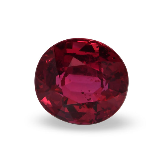3.06 Karat Rot MOZAMBIQUE Oval Rubin AGL Unbehandelt