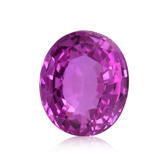 3.13 Karat rosa MADAGASKAR Oval Saphir CD