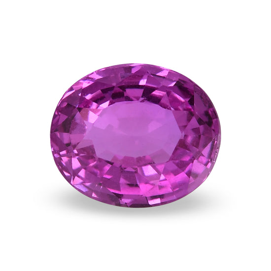 3.13 Carat Pink MADAGASCAR Oval Sapphire CD