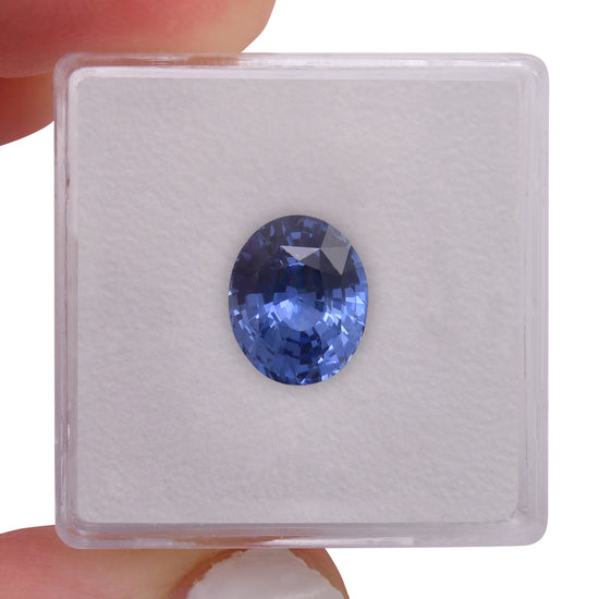 3.28 Carat Blue SRI LANKAN Oval Sapphire CD