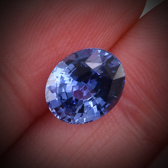 3.28 Carat Blue SRI LANKAN Oval Sapphire CD
