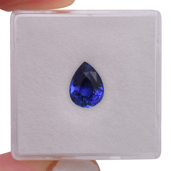 2.03 Carat Blue SRI LANKAN Pear Sapphire