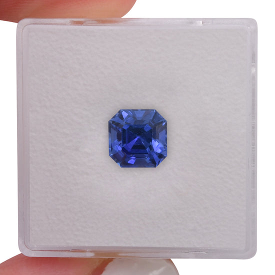 2.19 Carat Blue SRI LANKAN Sq. Emerald Sapphire