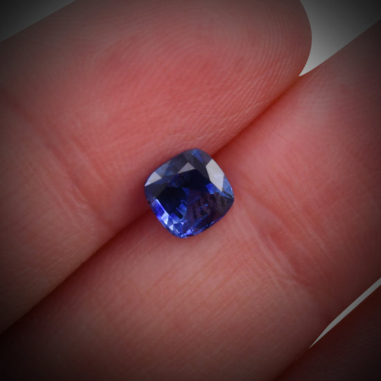 1.21 Carat Blue SRI LANKAN Cushion Sapphire