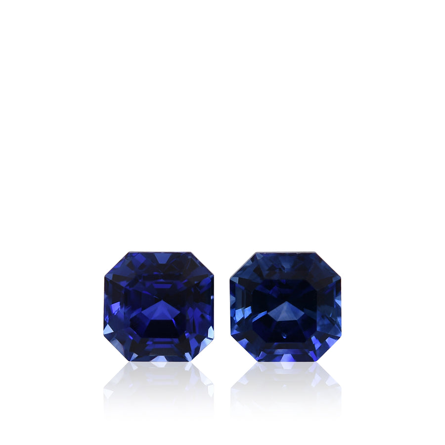 1,75 Karat Blauer SRI LANKAN Sq. Smaragd Saphir
