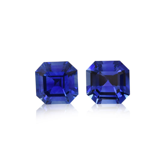 1,33 Karat Blauer SRI-LANKA-Saphir im Smaragdschliff