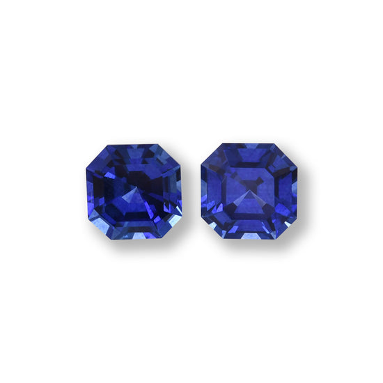 1.39 Carat Blue SRI LANKAN Sq. Emerald Sapphire