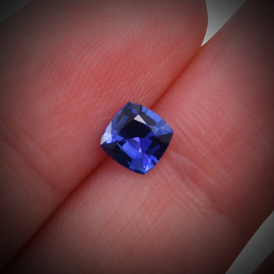 0.81 Carat Blue SRI LANKAN Cushion Sapphire