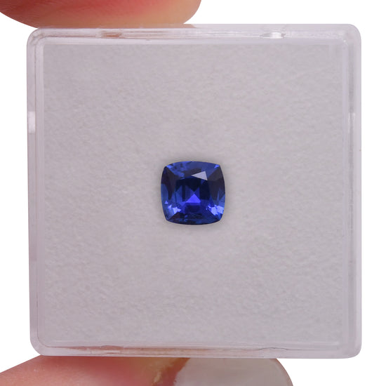 0.81 Carat Blue SRI LANKAN Cushion Sapphire