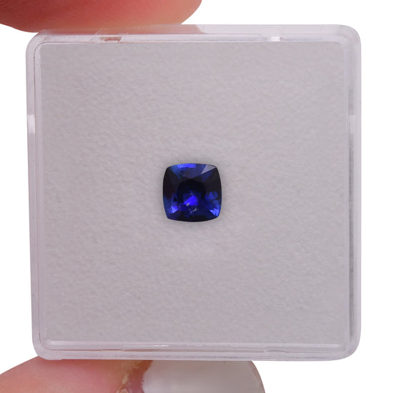 0.65 Carat Blue SRI LANKAN Cushion Sapphire