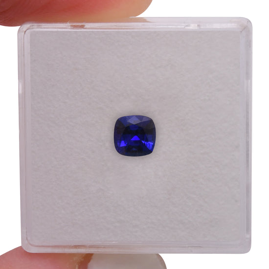 0.76 Carat Blue SRI LANKAN Cushion Sapphire
