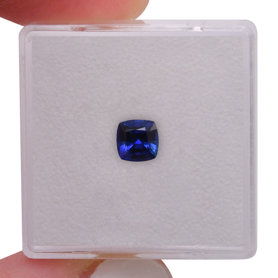 0.79 Carat Blue SRI LANKAN Cushion Sapphire