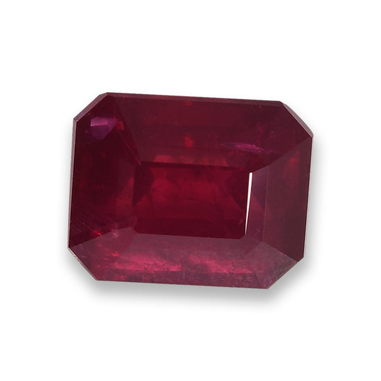 3.27 Carat Red MOZAMBIQUE Octagon Ruby GRS Non Heat