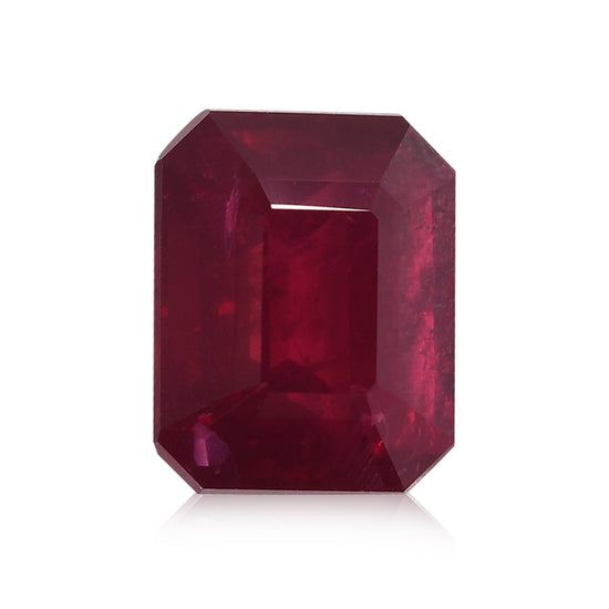 3.27 قيراط من الياقوت الأحمر المثمن من موزمبيق، معتمد من GRS، غير معالج حرارياً