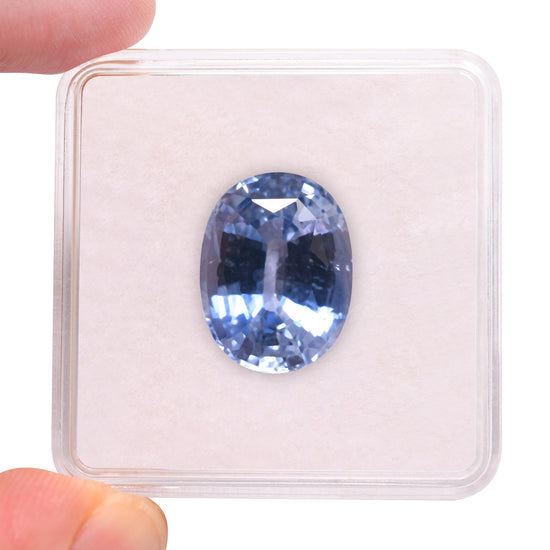 15.07 Carat Blue SRI LANKAN Oval Sapphire GRS