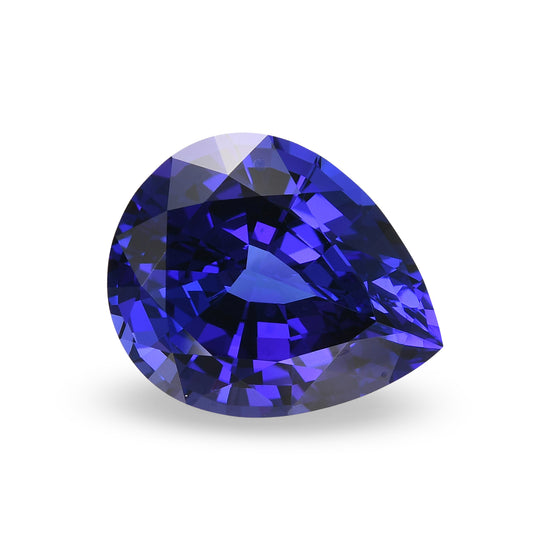 11.57 Carat Blue TANZANIAN Pear Tanzanite GWLAB