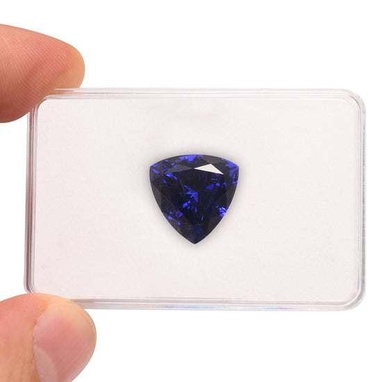 13.31 Carat Blue TANZANIAN Trilliant Tanzanite GWLAB