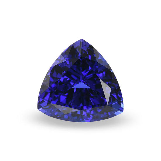 13.31 Carat Blue TANZANIAN Trilliant Tanzanite GWLAB