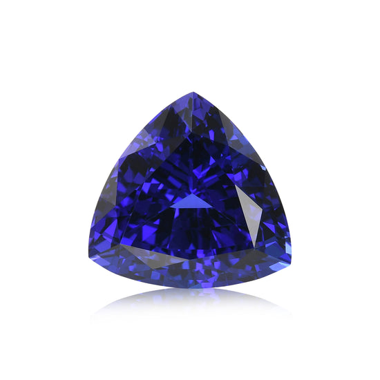 13.31 Carat Blue TANZANIAN Trilliant Tanzanite GWLAB