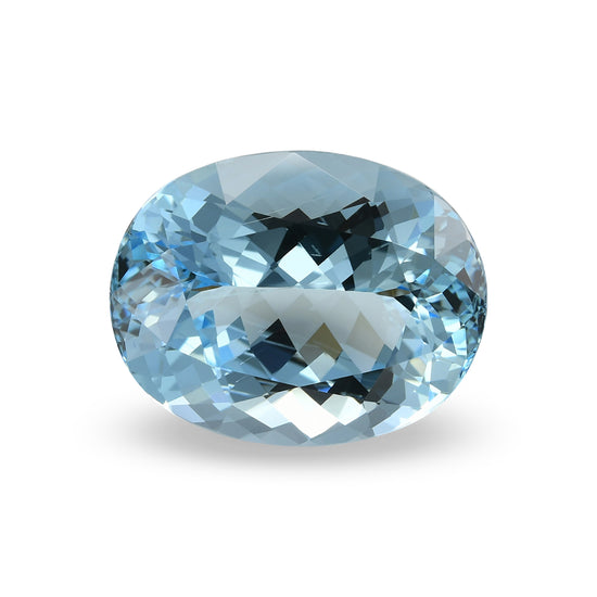 14.07 Carat Blue MADAGASCAR Oval Aquamarine GWLAB