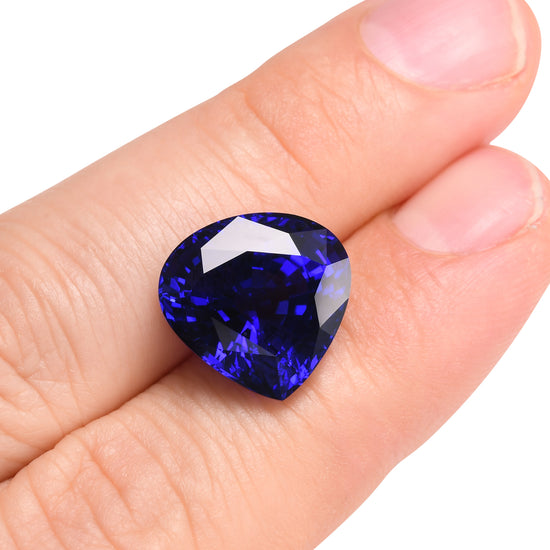 14.08 Carat Blue TANZANIAN Trilliant Tanzanite GWLAB
