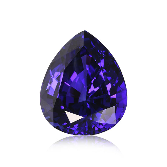 14.66 Carat Blue TANZANIAN Pear Tanzanite GWLAB