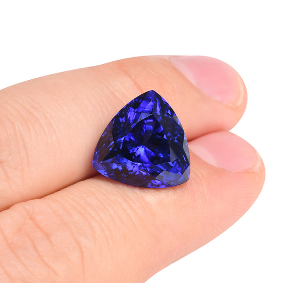 14.79 Carat Blue TANZANIAN Trilliant Tanzanite GWLAB