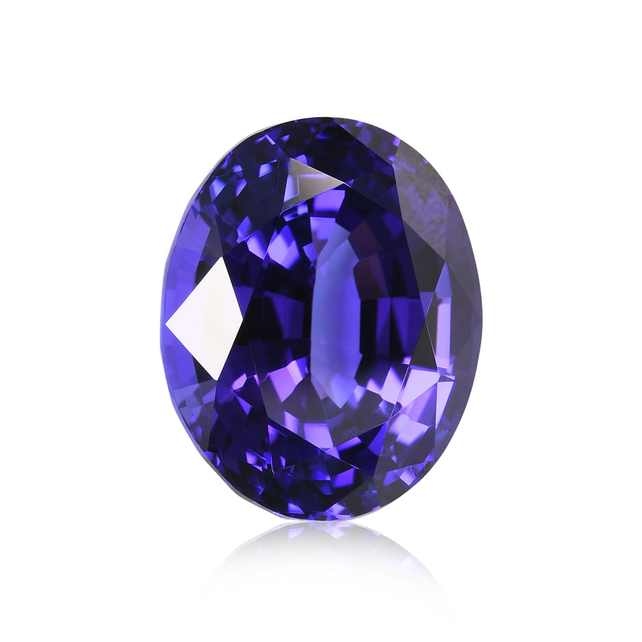 15.27 Carat Blue TANZANIAN Oval Tanzanite GWLAB