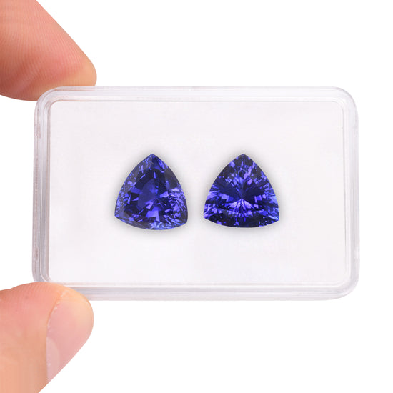 16.42 Carat Blue TANZANIAN Trilliant Tanzanite GWLAB