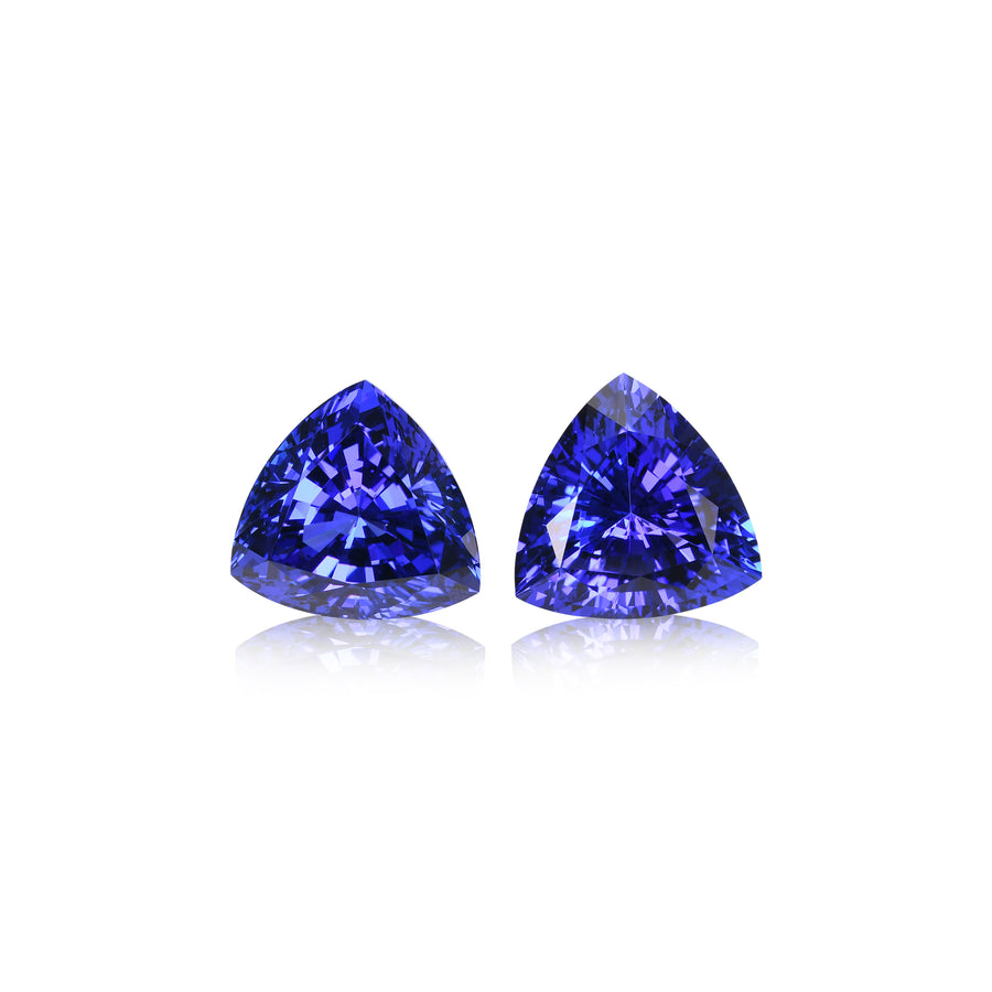 16.42 Carat Blue TANZANIAN Trilliant Tanzanites GWLAB