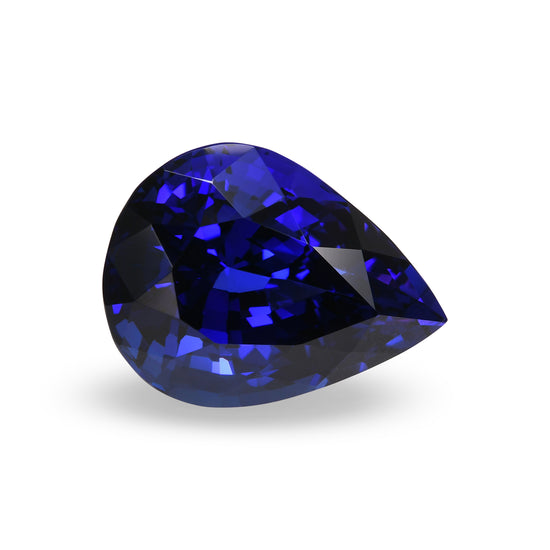 24.22 Carat Blue TANZANIAN Pear Tanzanite GWLAB