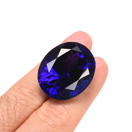 95.99 Carat Blue TANZANIAN Oval Tanzanite GWLAB
