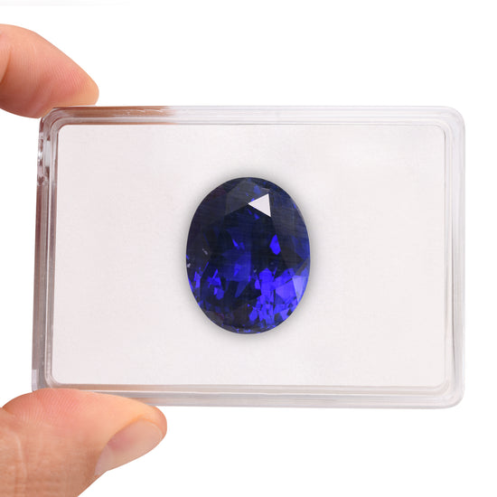 97.46 Carat Blue TANZANIAN Oval Tanzanite GWLAB
